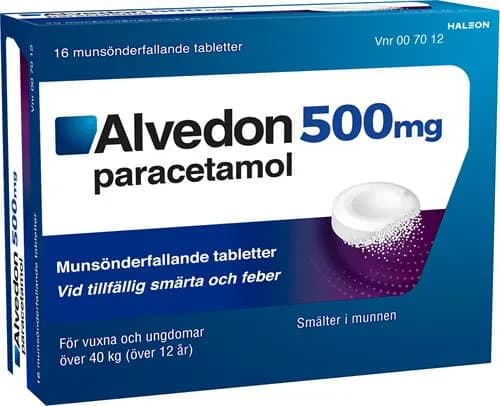 Alvedon 500mg Tablett 20-pack