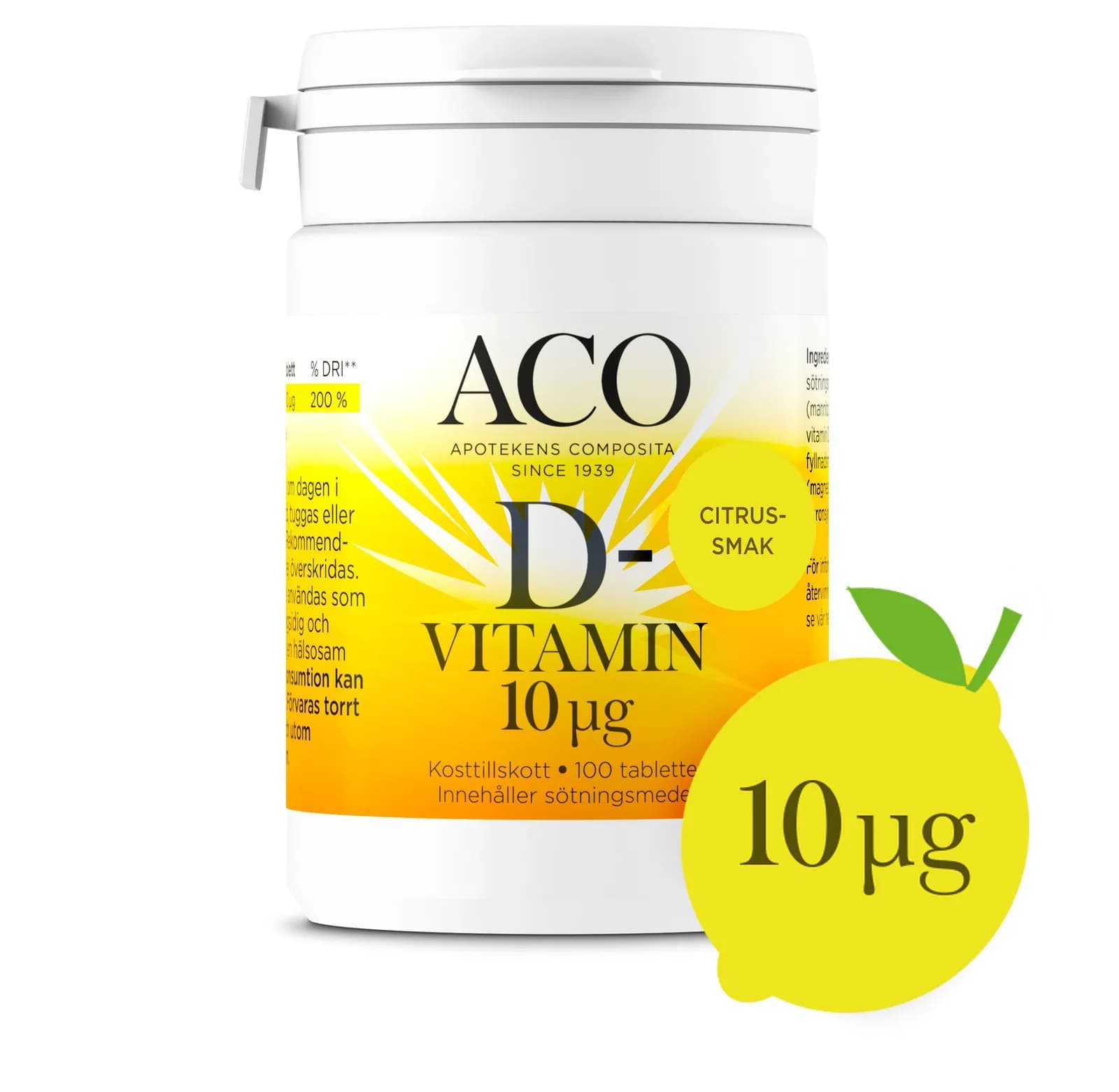 D-vitamin 10µg 100-pack