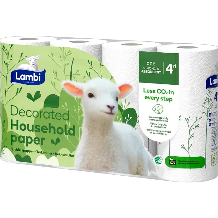 Lambi Hushållspapper 4-pack