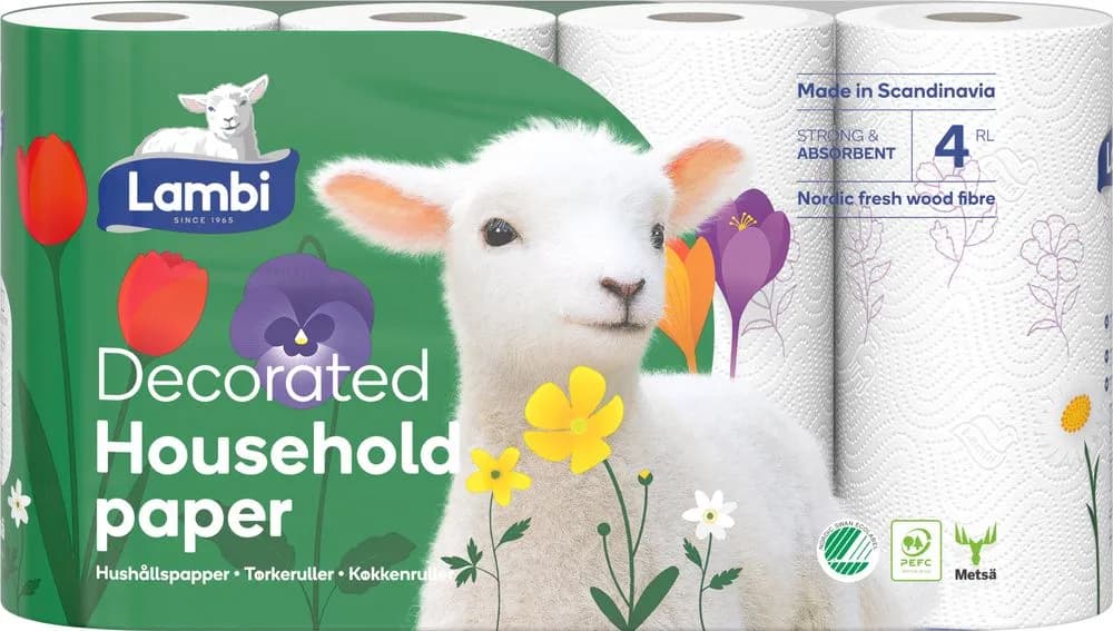 Lambi Hushållspapper 4-pack