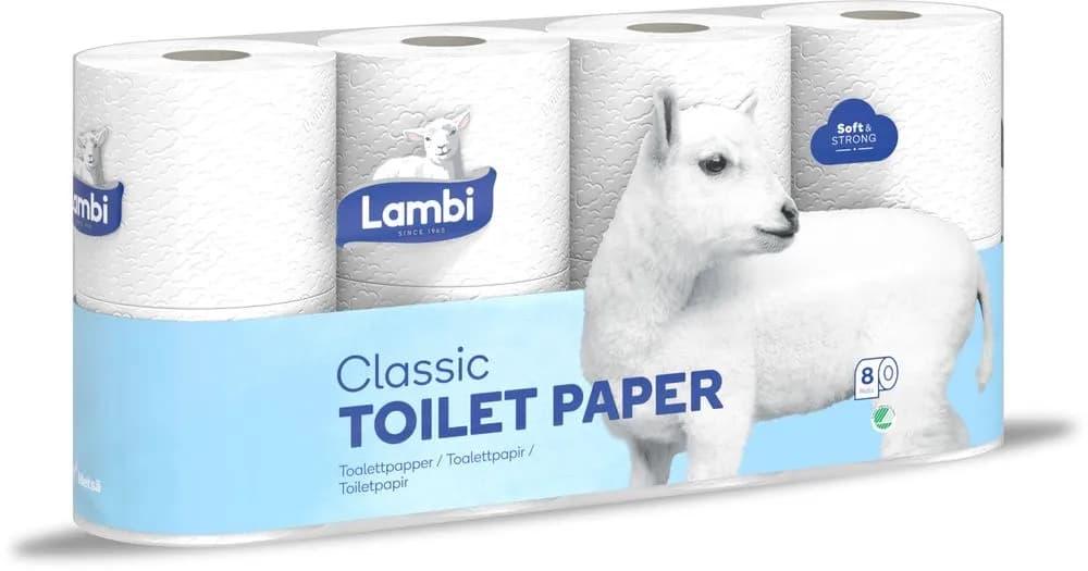 Lambi Toalettpapper 3-lager 8-pack
