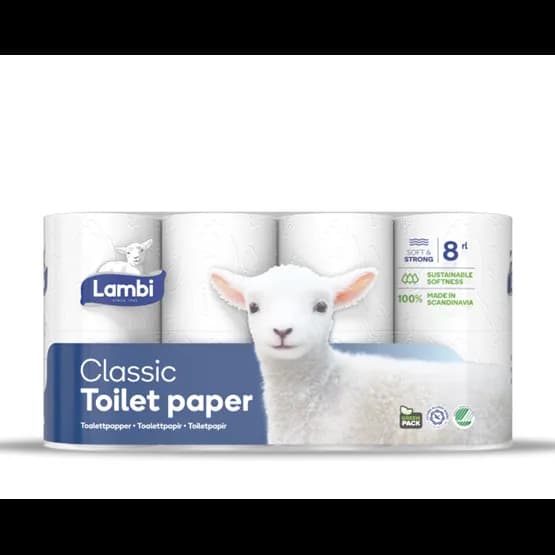 Lambi Toalettpapper 3-lager 8-pack
