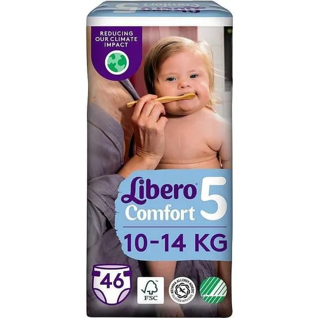 Libero Comfort Blöjor Stl 5 (10-14kg) 46-pack