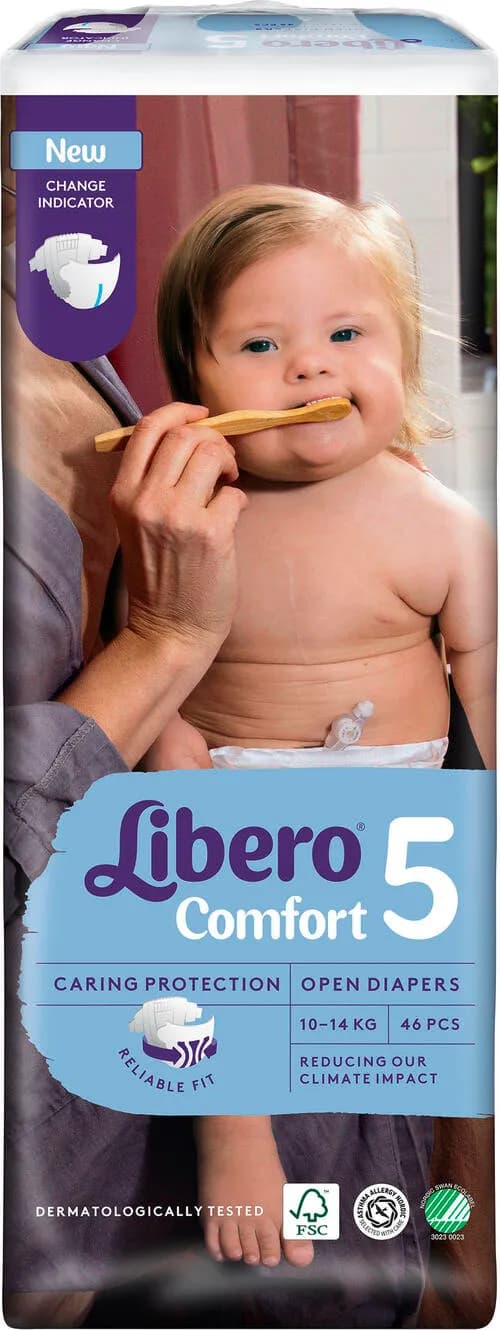 Libero Comfort Blöjor Stl 5 (10-14kg) 46-pack