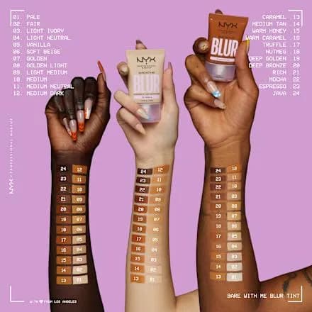 NYX Bare with Me Blur Tint Foundation - 02 Fair