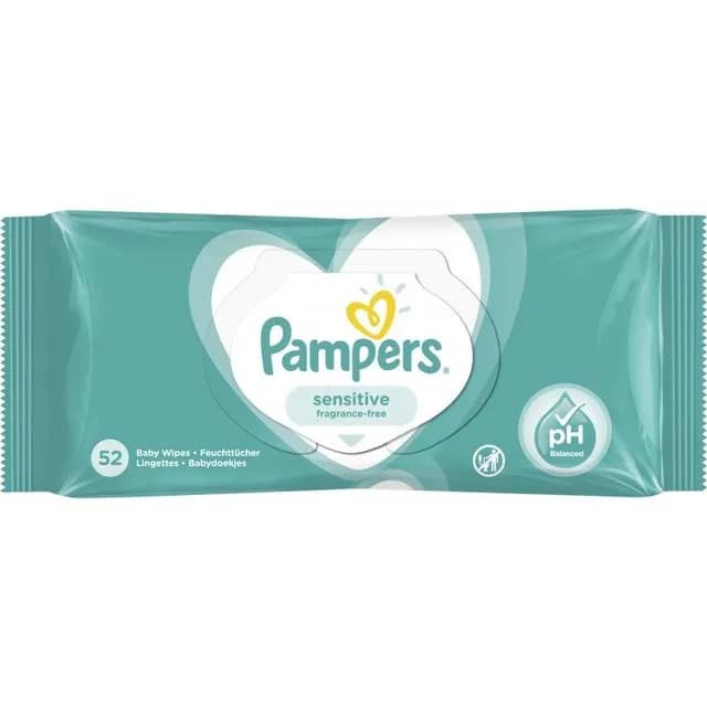 Pampers Sensitive Våtservetter 52-pack