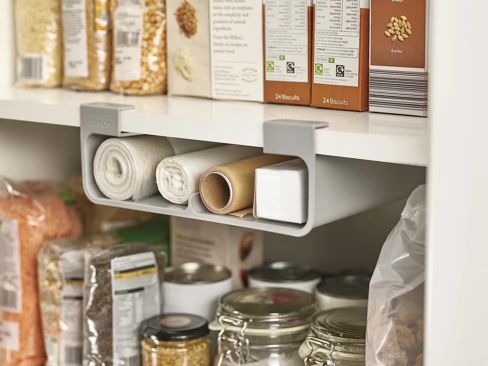 Joseph Joseph CupboardStore organisatör för plastfolie och aluminiumfolie